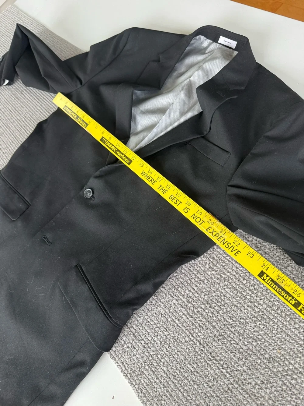 JF j.ferrar Black Single-Breasted Slim Fit Sport Coat Suit Jacket